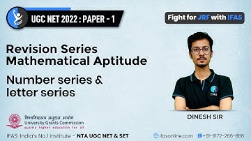 Number And Letter Series Reasoning - Short Tricks | NTA UGC NET Paper 1 | IFAS