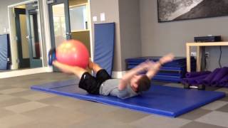 Stability Ball Transfer Crunch