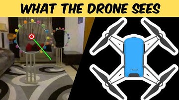 Drone Obstacle Course - What the drone sees | AI Drone Programming
