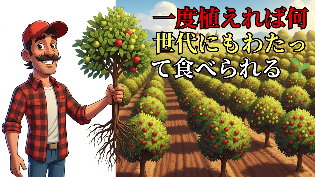 あなたの庭を一生の食料源に変える8つの木 🌳