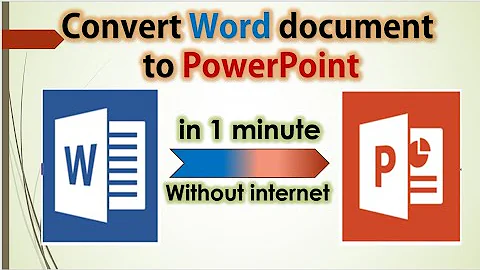 How to Convert Microsoft Word to Power-point Presentation