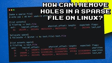 How to eliminate holes in a sparse file on Linux?