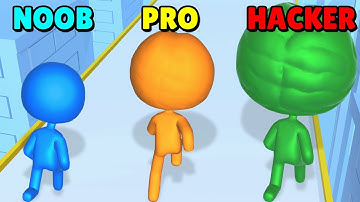 NOOB vs PRO vs HACKER in Big Brain Run