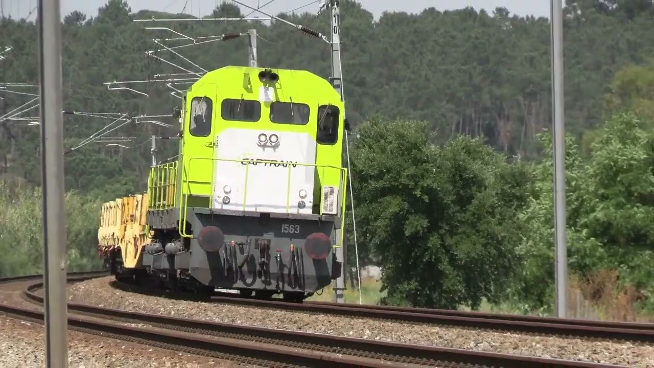 Diversos comboios de mercadorias Medway e Captrain na zona da Azambuja -Linha do Norte- 2024 e 2025