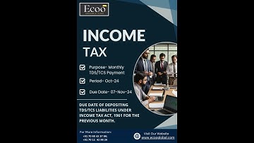 📅 Due Date Alert: TDS/TCS Liabilities for October 2024! 📅