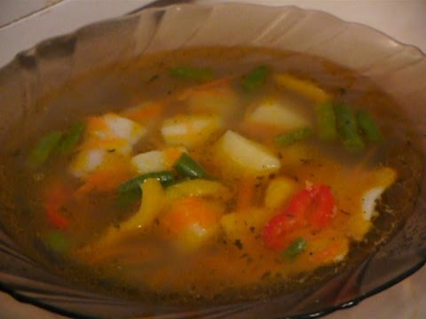 Видео рецепт Суп с фасолью и беконом
