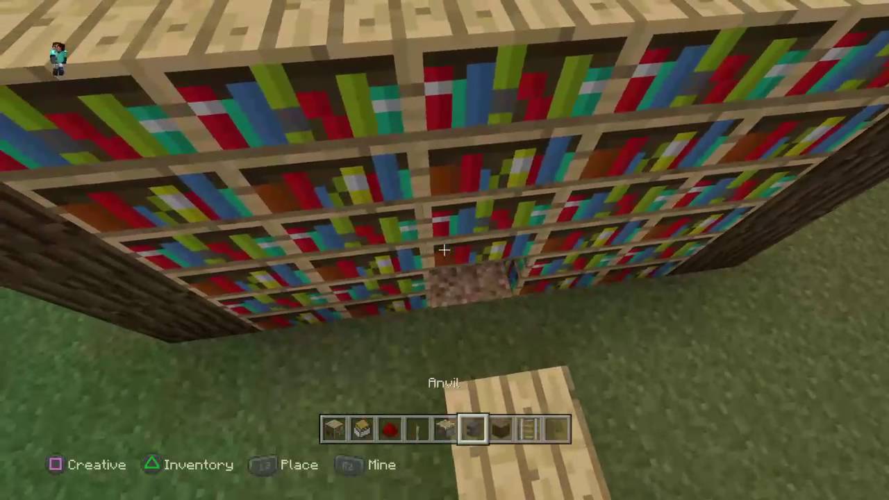 Minecraft Ps4 How To Make A Working Bookshelf Gingergam3r177