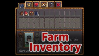 Showing functions of my Farm Inventory - a Stardrew Valley-like inventory for Game Maker Studio 2.3