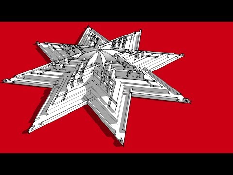 Video Vẽ nhanh một lâu đài dạng ngôi sao trong SketchUp - youtube