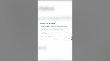Reading Files in Python #shorts