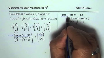 Algebraic Combination of Vectors is Given Find each component - EDEXCEL - GCSE