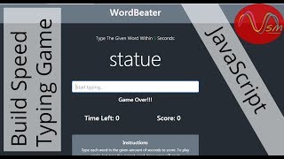 WordBeater Speed Typing Game | JavaScript Profile