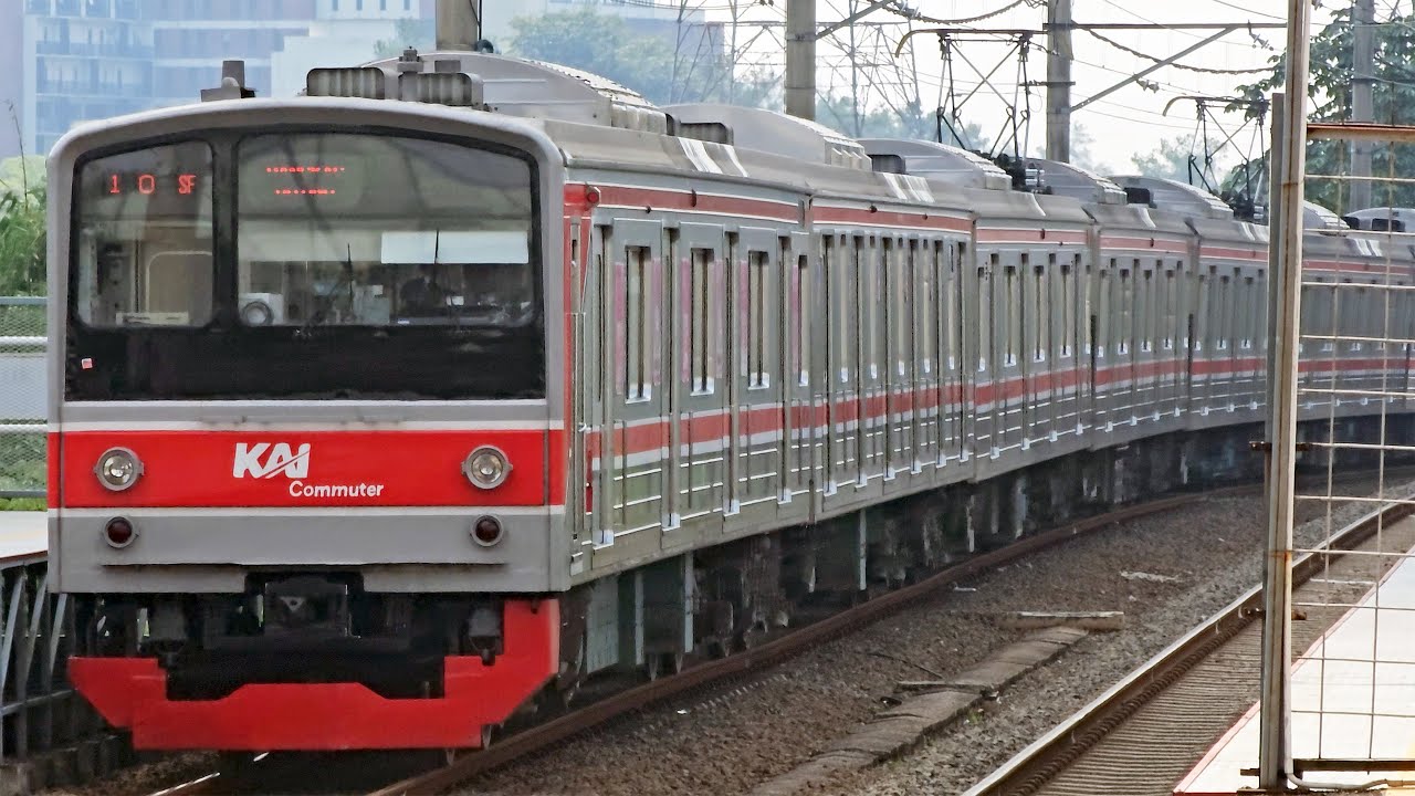 [4K] Stasiun Cisauk: Kompilasi Kereta JR 205 Rheostatik, JR 205 VVVF | KRL Commuter Line (2/3)