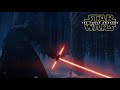 Kylo Ren ignites the lightsaber Star Wars The Force Awakens