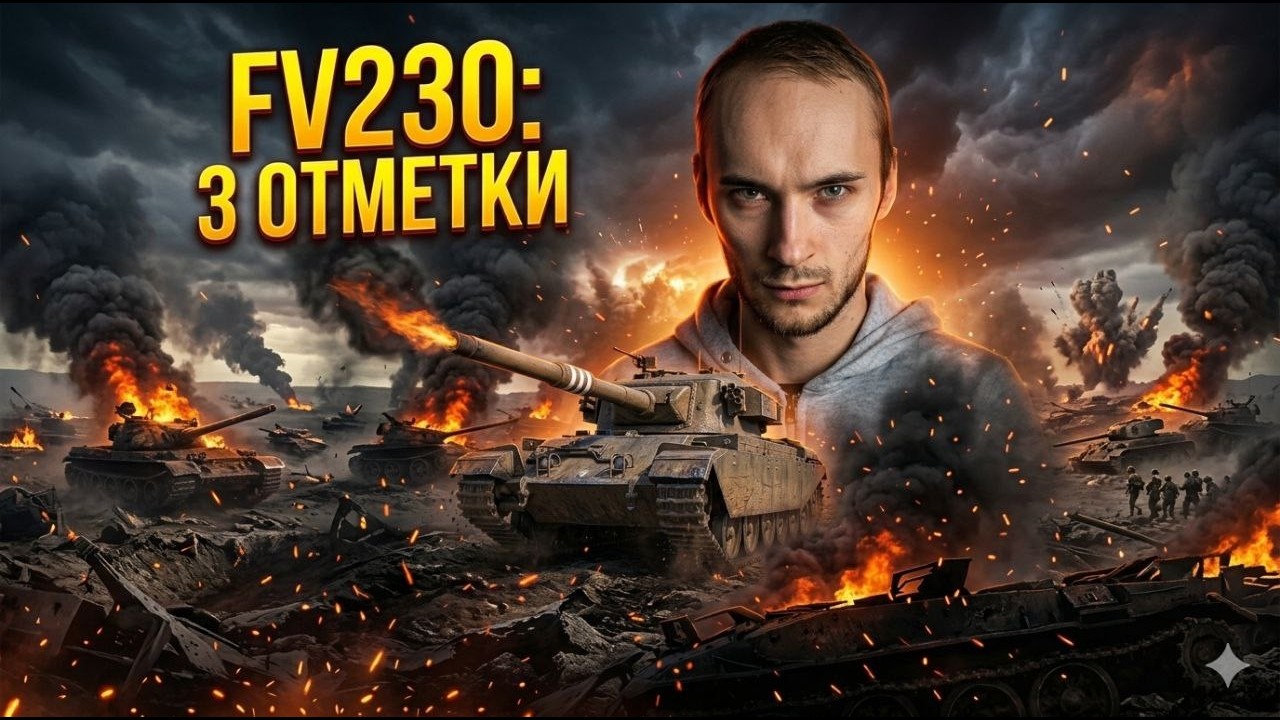 Fv230 УЧУСЬ ИГРАТЬ НА FV230 CONOPENER . ЦЕЛЬ 3 ОТМЕТКИ - YouTube