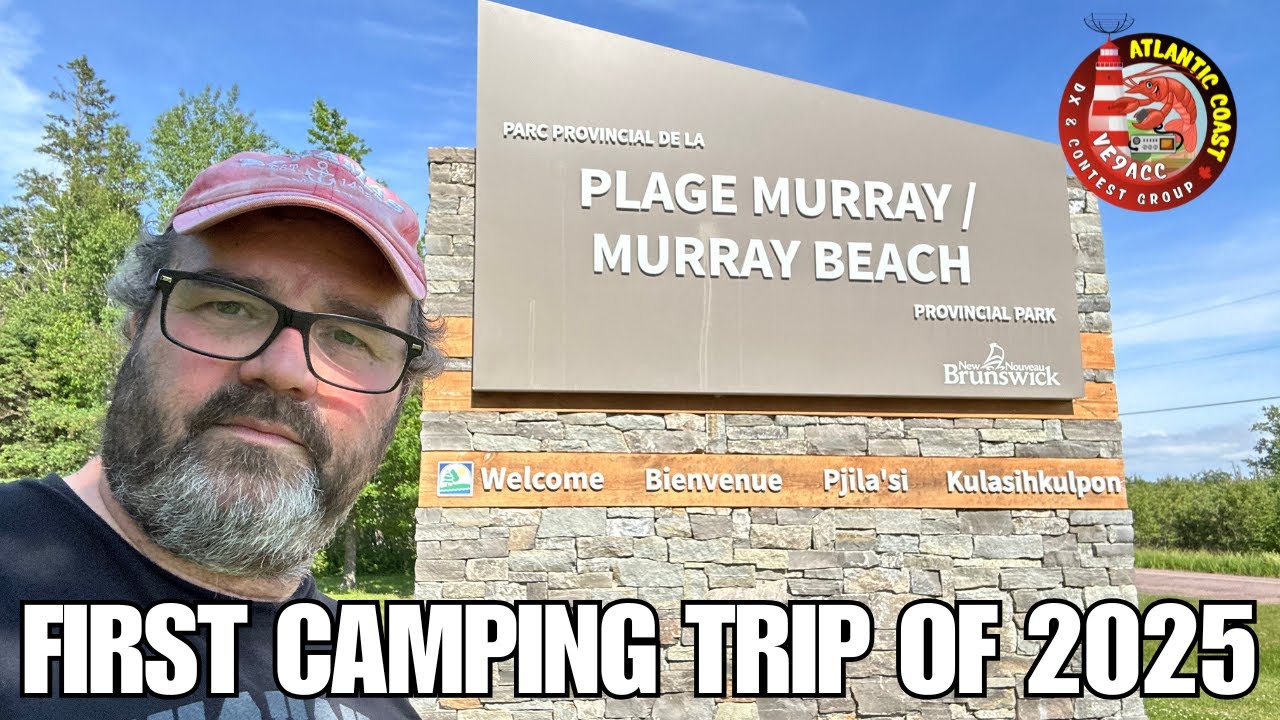 500+ Ham Radio Contacts at Murray Beach with 32°C Heat & Ocean Winds!