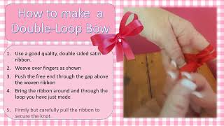 How to tie the perfect little double-loop bow.