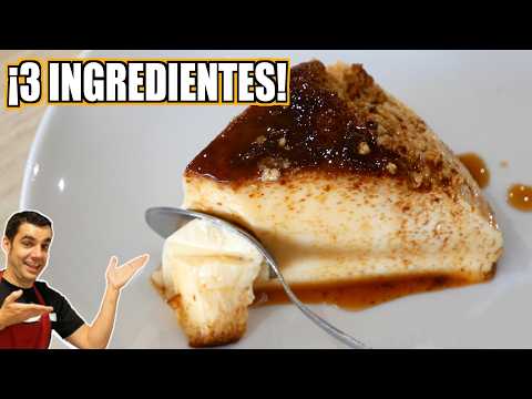 FLAN de 3 INGREDIENTES que se derrite en la boca ¡sin esfuerzo!