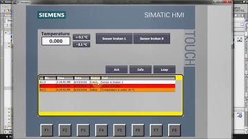 HMI programming tutorial TIA Portal - 5. Alarms : Alarm view (Part 7/7)