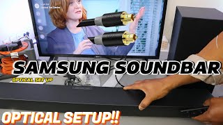 How to Install Samsung Soundbar To Your LG TV With Optical Cable