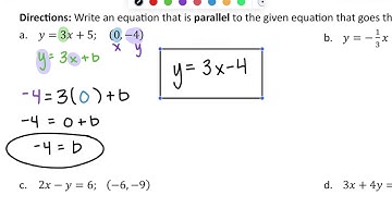 Parallel/Perpendicular Notes Video