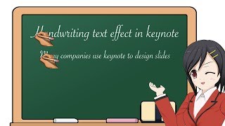 #016 Handwriting Text Effect in Keynote Animate Tutorial  2019 Same as PowerPoint