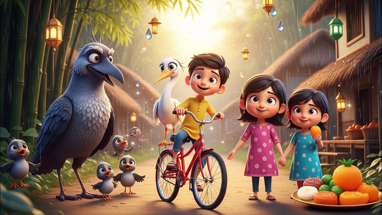 ২টি গল্প | বুড়ো কাক ও বকছানা | শিশুদের নৈতিক শিক্ষা | রমজান ও বৃষ্টির দিনের গল্প | Childmilan