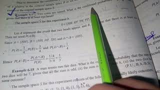 lecture 3 part 1 statistical theory chapter no 6 topic:conditional probability examples no 6.17&6.18