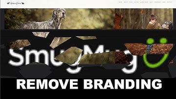 How to remove the SmugMug branding from the free photography portfolio website template