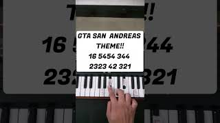 gta San Andreas theme (easy piano tutorial)
