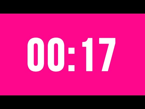17 Second Countdown Timer No Music With Alarm Clock At The End