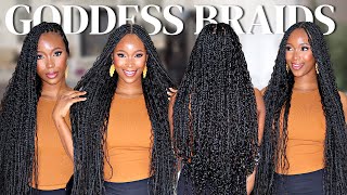 Braid With Me: BOHEMIAN GODDESS BOX BRAIDS USING HUMAN HAIR |Detailed Tutorial for Beginners | Ywigs