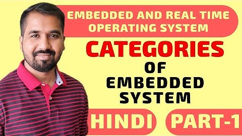 Categories Of Embedded System Part-1 Explained in Hindi l Embedded and Real time Operating System