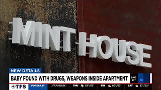Baby found with drugs, weapons inside apartment