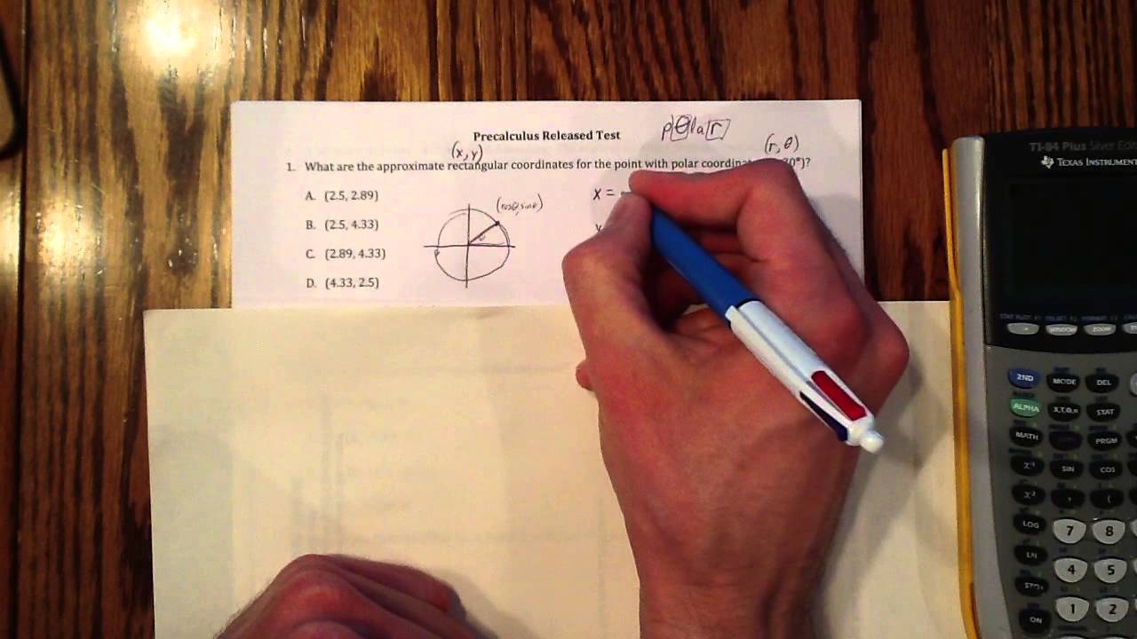 Honors Pre Calculus Released Test #1 - YouTube
