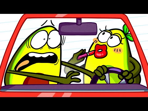 Car Driving Fails | Animated Shorts by Avocado Couple