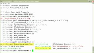 How to Perform a Secure Access Link Gateway Unattended Service Pack Installation