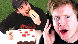 Sapnap Ate EVERY Minecraft Food In Real Life Reaction