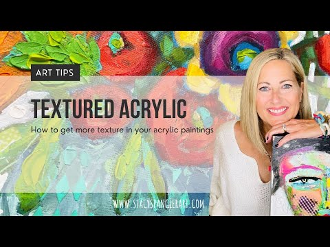 How to get thick texture with acrylic paint – Stacy Spangler Art