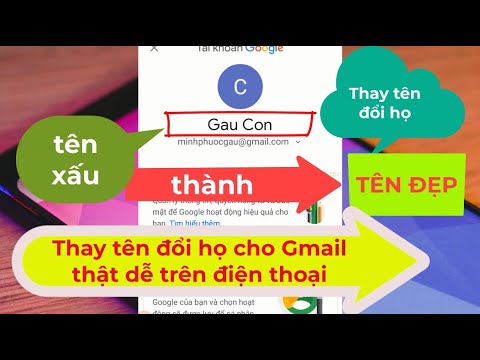 Đổi tên Gmail trên điện thoại thật đơn giản để học online (Thay tên đổi họ cho gmail)| HTCom Channel