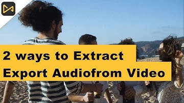 How to Extract and Export Audio from Video in 2 ways  | 2024 #tuneskitacemovi #videoediting