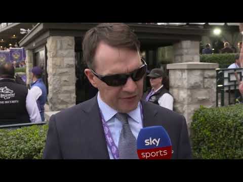 Aidan o'brien reacts to his 3 breeders' cup wins!