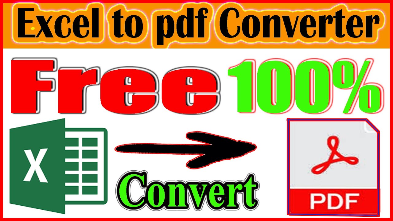 how to excel to pdf converter offline - YouTube