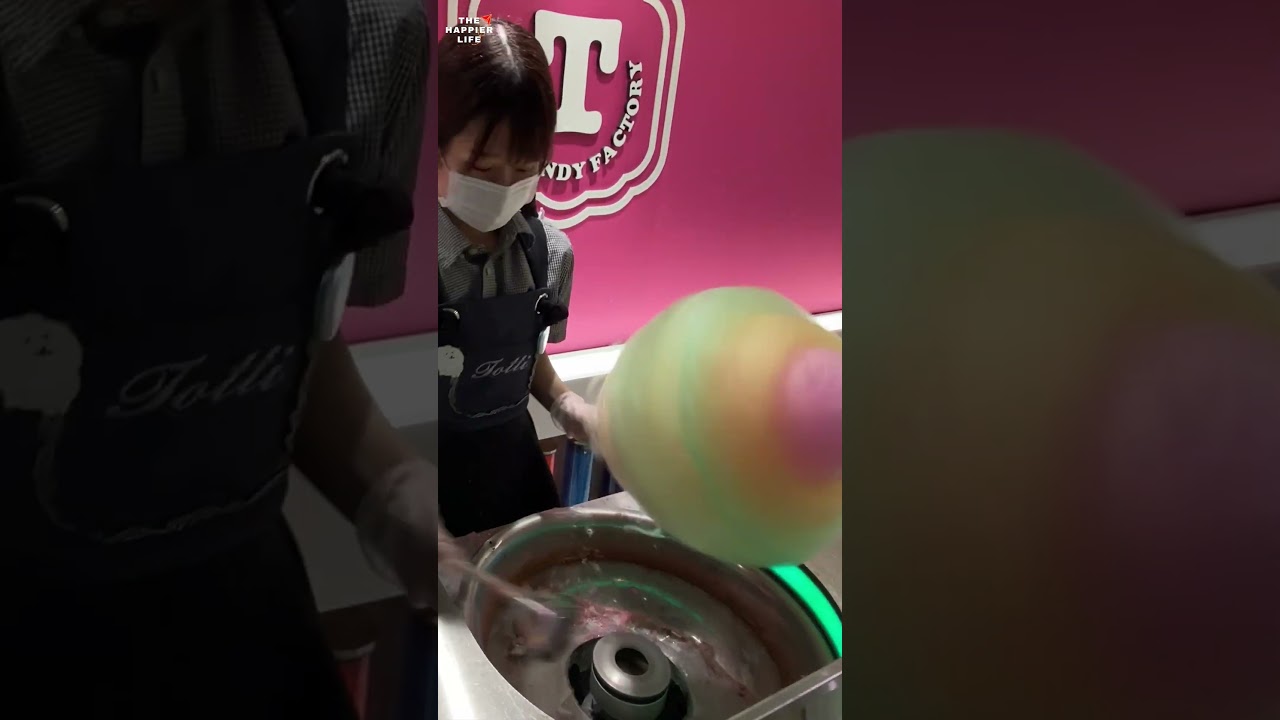 Biggest Rainbow Cotton Candy I got in Japan!!! Thank you for your beautiful work 🍭🍭🍭