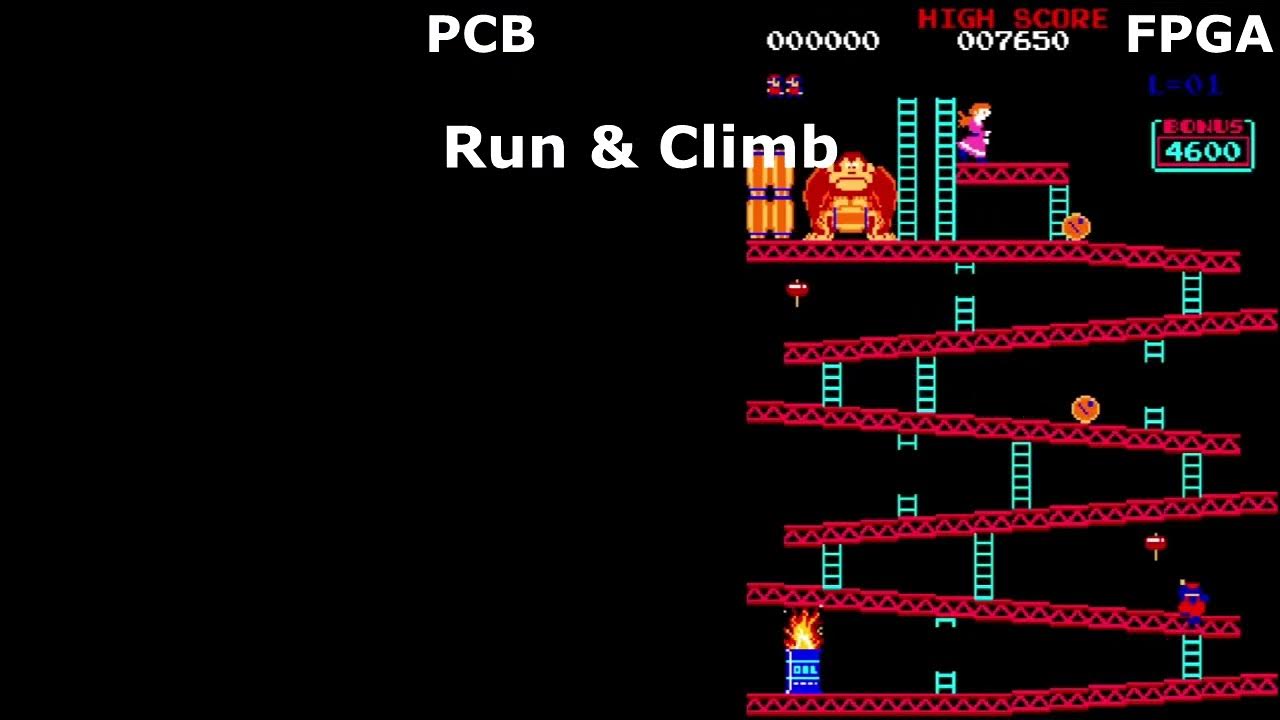 Donkey Kong Sound PCB v FPGA per sound byte YouTube