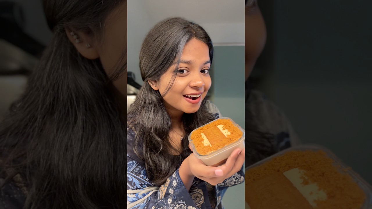 Let’s try making this viral Desert😋 #viral #desert #trending #cheesecake #biscoff #easy #nobake