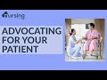 Advocating for your patient nursing school lesson