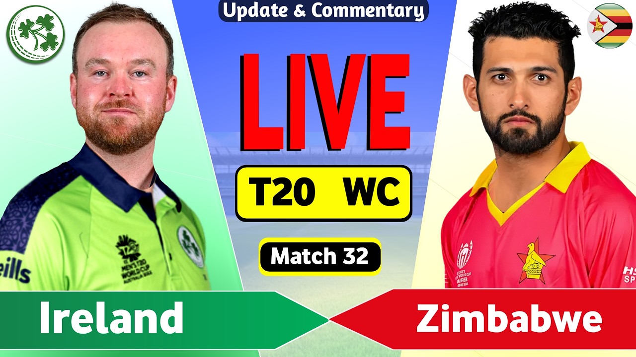 🔴 Live: Zimbabwe vs Ireland, T20 World Cup Live Cricket Match Today, ZIM vs IRE Live Score