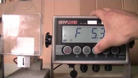 805TS and 805BS Series Digital Weight Indicators Count Tutorial