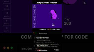 I coded Baby Growth Tracker instead 👶📈 | #developer #frontend #webdesign #javascript